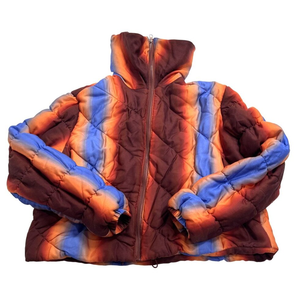 Find Me Now Aurora Puffer Jacket in Copper Gradient